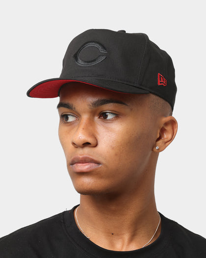 New Era Cincinnati Reds 'Red Carpet' Old Golfer Snapback Black/Red