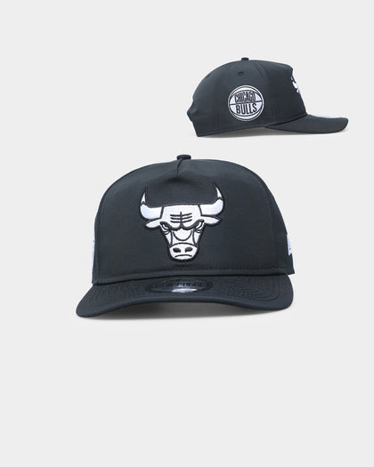 New Era Chicago Bulls 'Black & White' Prolight Old Golfer Snapback Black/White