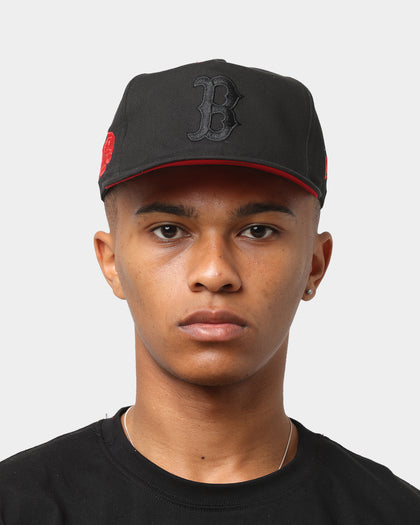 New Era Boston Red Sox 'Red Carpet' Old Golfer Snapback Black/Red