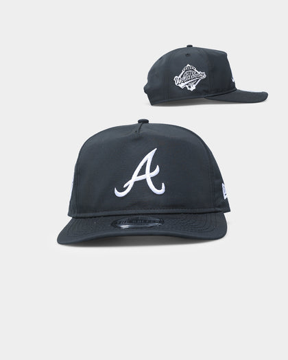 New Era Atlanta Braves 1995 'Black & White World Series' Prolight Old Golfer Snapback Black/White