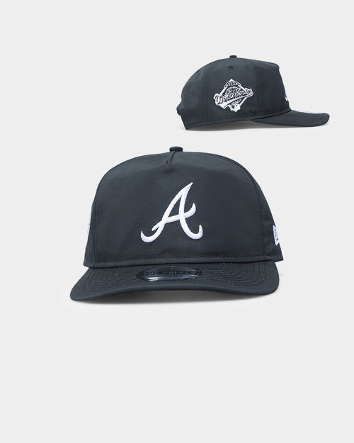 New Era Atlanta Braves 1995 'Black & White World Series' Prolight Old Golfer Snapback Black/White