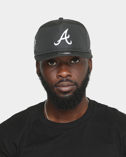 New Era Atlanta Braves 1995 'Black & White World Series' Prolight Old Golfer Snapback Black/White
