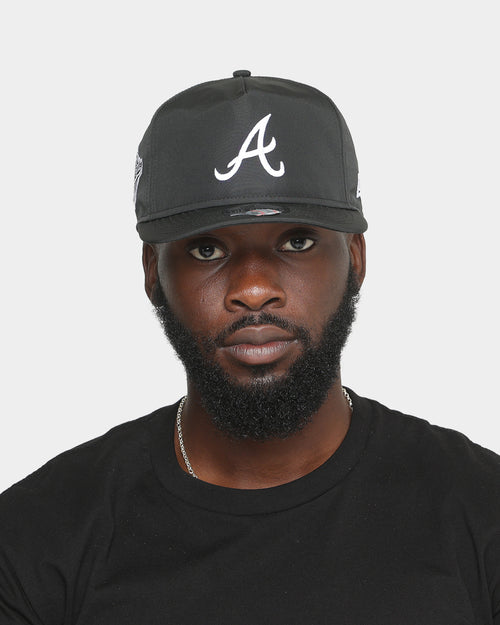 New Era Atlanta Braves 1995 'Black & White World Series' Prolight Old Golfer Snapback Black/White