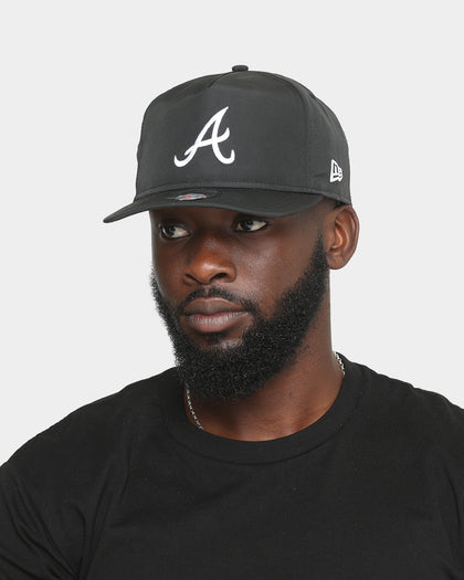 New Era Atlanta Braves 1995 'Black & White World Series' Prolight Old Golfer Snapback Black/White