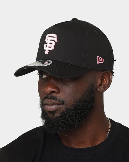 New Era San Francisco Giants Neon Pink 9FORTY A-Frame Snapback Black/Neon
