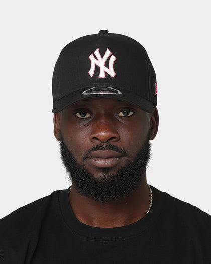 New Era New York Yankees Neon Pink 9FORTY A-Frame Snapback Black/Neon