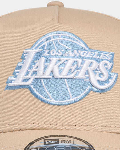 New Era Los Angeles Lakers 'Sandy Skies' 9FORTY A-Frame Snapback Tumbleweed/Sky