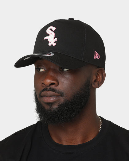 New Era Chicago White Sox Neon Pink 9FORTY A-Frame Snapback Black/Neon