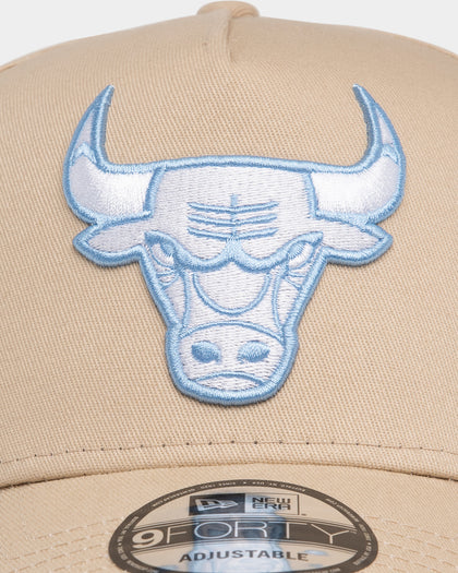 New Era Chicago Bulls 'Sandy Skies' 9FORTY A-Frame Snapback Tumbleweed/Sky