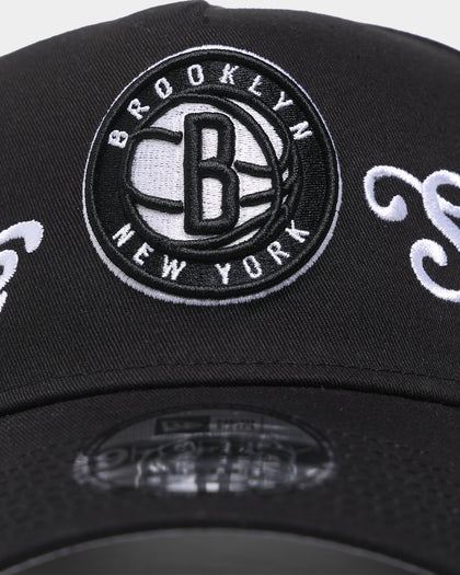 New Era Brooklyn Nets 'City Nickname' 9FORTY A-Frame Snapback Original Team Colours