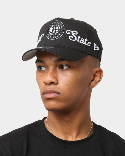New Era Brooklyn Nets 'City Nickname' 9FORTY A-Frame Snapback Original Team Colours