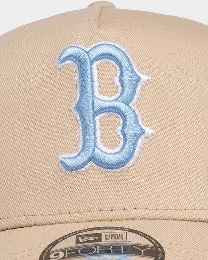 New Era Boston Red Sox 'Sandy Skies' 9FORTY A-Frame Snapback Tumbleweed/Sky