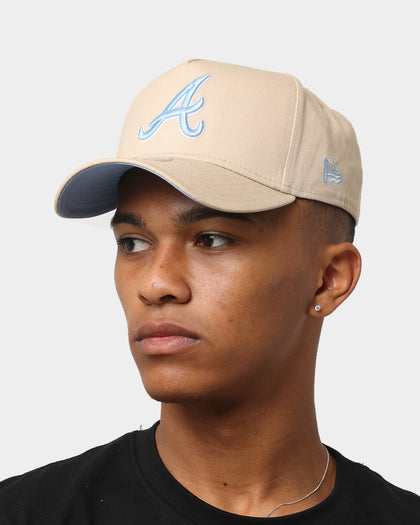 New Era Atlanta Braves 'Sandy Skies' 9FORTY A-Frame Snapback Tumbleweed/Sky