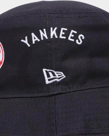 New Era New York Yankees 'All Over Team Patches' Bucket Hat Original Team Colours