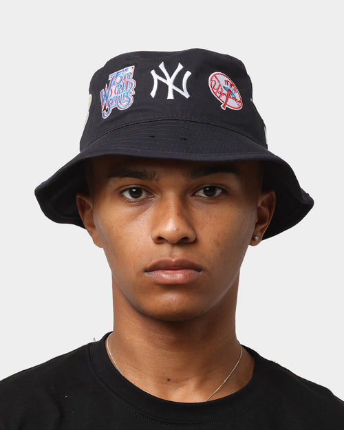 New Era New York Yankees 'All Over Team Patches' Bucket Hat Original Team Colours