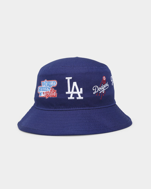 New Era Los Angeles Dodgers 'All Over Team Patches' Bucket Hat Original Team Colours