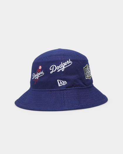 New Era Los Angeles Dodgers 'All Over Team Patches' Bucket Hat Original Team Colours