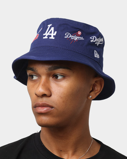 New Era Los Angeles Dodgers 'All Over Team Patches' Bucket Hat Original Team Colours