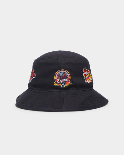 New Era Atlanta Braves 'All Over Team Patches' Bucket Hat Original Team Colours