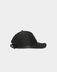 New Era Women's New York Yankees 'Hexagon Script' 9FORTY Strapback Black/Gold
