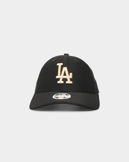 New Era Women's Los Angeles Dodgers 'Hexagon Script' 9FORTY Strapback Black/Gold
