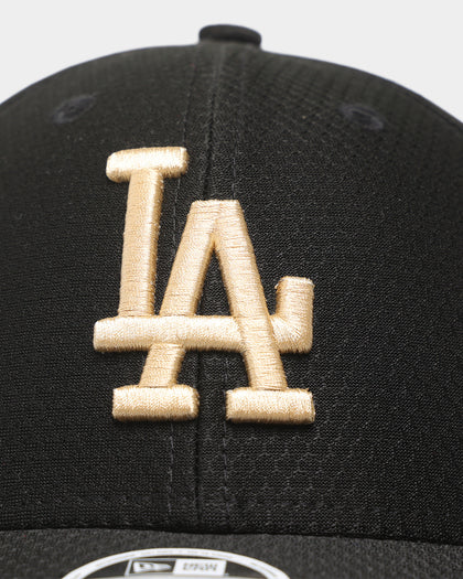 New Era Women's Los Angeles Dodgers 'Hexagon Script' 9FORTY Strapback Black/Gold