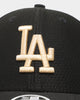 New Era Women's Los Angeles Dodgers 'Hexagon Script' 9FORTY Strapback Black/Gold