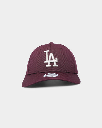 New Era Women's Los Angeles Dodgers Dash Mesh 9FORTY Strapback Maroon/Stone/Black