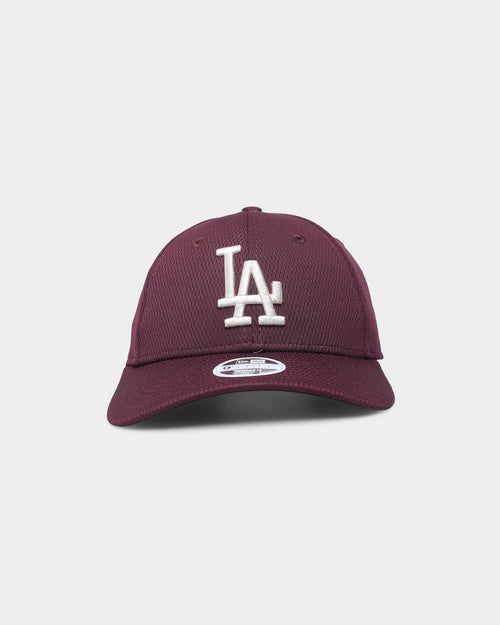 New Era Women's Los Angeles Dodgers Dash Mesh 9FORTY Strapback Maroon/Stone/Black