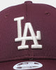 New Era Women's Los Angeles Dodgers Dash Mesh 9FORTY Strapback Maroon/Stone/Black