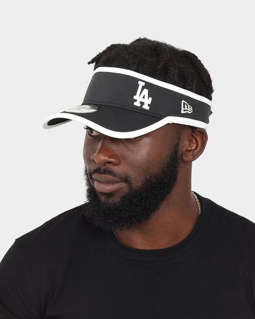 New Era Los Angeles Dodgers 'Stone Rubber' Visor Black/White