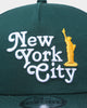 New Era New York Yankees "New York Souvenir" Old Golfer Snapback Dark Green