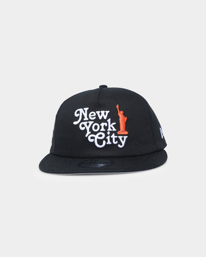 New Era New York Mets "New York Souvenir" Old Golfer Snapback Black/Orange