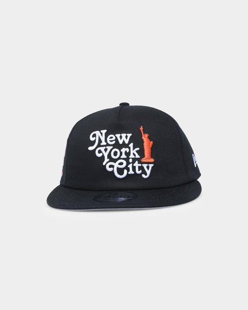 New Era New York Mets "New York Souvenir" Old Golfer Snapback Black/Orange