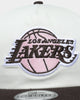 New Era Los Angeles Lakers 'Neopolitan' Golfer Snapback Chrome White/Walnut/Pink