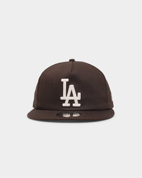 New Era Los Angeles Dodgers 'Chain Stitch' Golfer Snapback Walnut