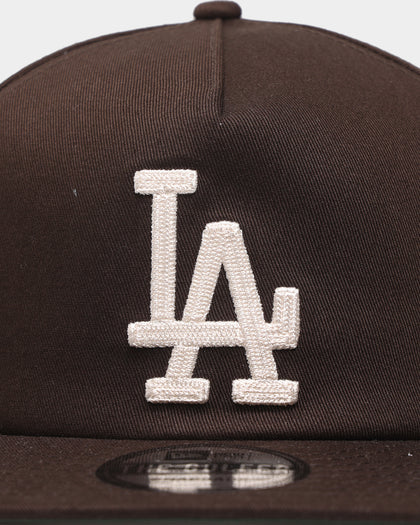 New Era Los Angeles Dodgers 'Chain Stitch' Golfer Snapback Walnut