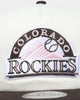 New Era Colorado Rockies 'Neopolitan' Golfer Snapback Chrome White/Walnut/Pink