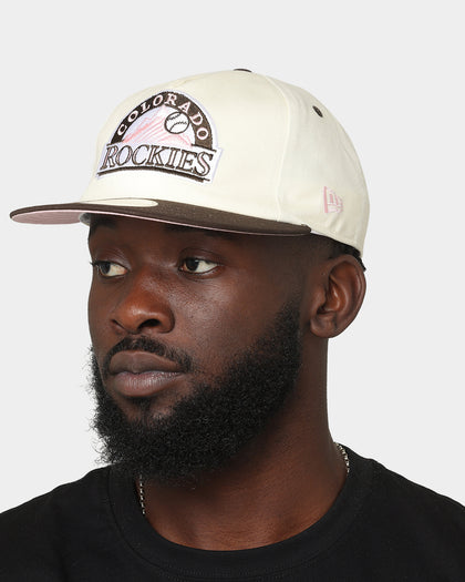 New Era Colorado Rockies 'Neopolitan' Golfer Snapback Chrome White/Walnut/Pink