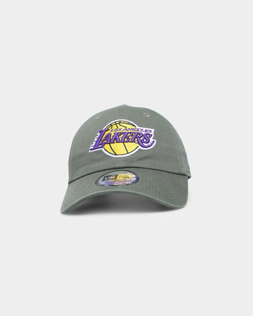 New Era Los Angeles Lakers 'Washed Olive' Casual Classic Strapback Olive Green