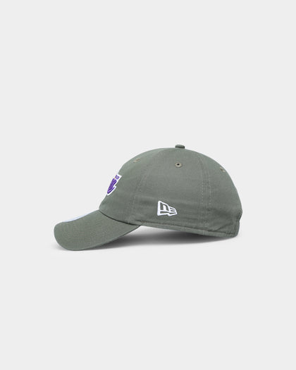 New Era Los Angeles Lakers 'Washed Olive' Casual Classic Strapback Olive Green