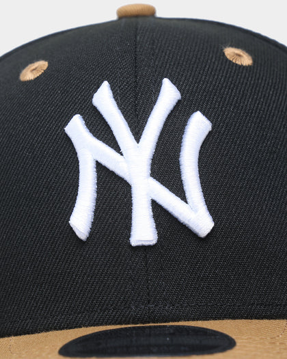 New Era New York Yankees Original Fit 9FIFTY Snapback Black/Wheat