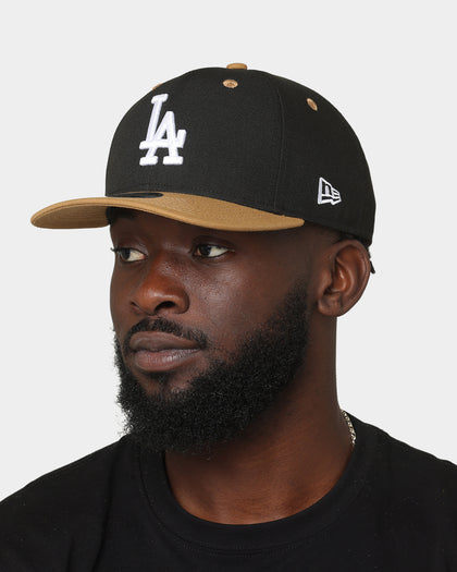 New Era Los Angeles Dodgers Original Fit 9FIFTY Snapback Black/Wheat