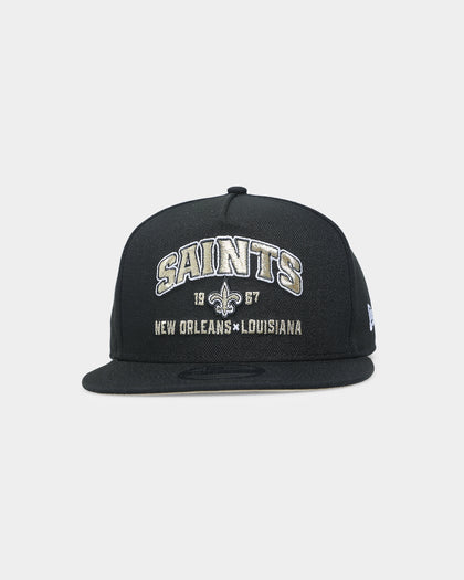 New Era New Orleans Saints 'Arch Script' 9FIFTY A-Frame Snapback Original Team Colours
