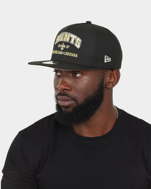 New Era New Orleans Saints 'Arch Script' 9FIFTY A-Frame Snapback Original Team Colours