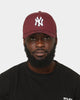 New Era New York Yankees 9FORTY A-Frame Snapback Maroon/Navy/White