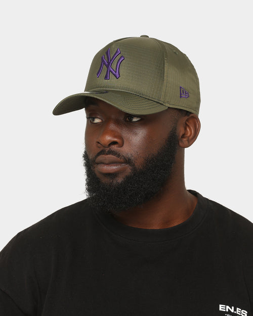 New Era New York Yankees 'Ripstop' 9FORTY A-Frame Snapback Olive/Purple
