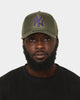 New Era New York Yankees 'Ripstop' 9FORTY A-Frame Snapback Olive/Purple