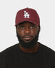 New Era Los Angeles Dodgers 9FORTY A-Frame Snapback Maroon/Navy/White