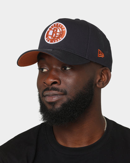 New Era Brooklyn Nets 9FORTY A-Frame Snapback Navy/Rust